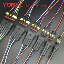 Quick waterproof connector AMP  1.5   1P 2P 3P 4P 5P 6P Automotive connector Male and female plug holder