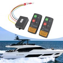 Winch Controller Set Wireless Winch Remote Control Kit 75ft Range 12V 24V High Sensitivity  for Car ATV Truck