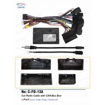 Car Radio Cable Android Head Unit Power Wiring Harness Socket Connector with CANBus for Ford Ranger Focus Edge Kuga Everest