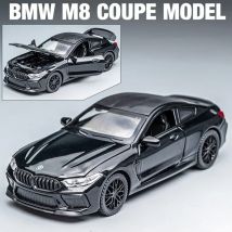 1:32 BMW Serie M8 Supercar Legierung Druckguss & Spielzeugfahrzeuge Metallspielzeugautomodell Sound und Licht Sammlung Kinderspielzeug