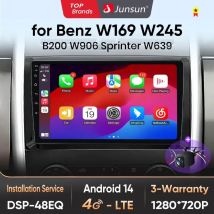Junsun Android14 Autoradio Per Mercedes Benz W169 W245 B200 w906 Sprinter W639 Vito Wireless CarPlay per Apple Multimedia