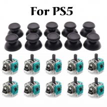 10 Sets für PlayStation 5 PS5 Controller 3D Analog Joystick Sensor Modul Potentiometer Thumbstick Pilz Kappe Grip Daumen Abdeckung