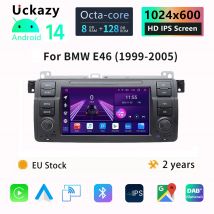 7 "1 Din Android 14 Autoradio Per BMW E46 M3 Rover 75 Coupé 318/320/325/330/335 Stereo CarPlay Audio Multimediale GPS unità principale