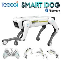 Teeggi Elettrico RC Robot Intelligente Cane Multifunzione RC Cane Meccanico con torretta Giocattolo Educativo Bionic Smart Robot Giocattolo Regalo
