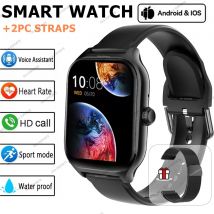+ 2PCS Smart Uhr Männer Bluetooth Anruf Fitness Tracker Herzfrequenz GPS Sport Wasserdichte Intelligente Uhr Männer Frauen Für IOS android 2025