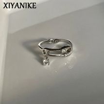 Xiyanike geometrische bling Zirkon Manschette Fingerringe für Frauen Mädchen Hip Hop Mode neuen Schmuck Freund Geschenk Party Anillos Mujer