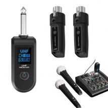 Konwerter mikrofonu bezprzewodowego XLR Nadajnik i Odbiornik System Przewodowy na Bezprzewodowy do Miksera Audio Mikrofon Dynamiczny Gitara Elektryczna