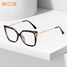 O-Q CLUB Frau Lesebrille Männer Hohe Qualität Platz Lunette Pour Femme Original Transparente Okulare Blau Licht Linsen Mann