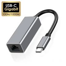 Adaptador Ethernet externo USB C de 100/1000Mbps, tarjeta de red tipo C a RJ45 LAN, Cable de Internet con Cable para MacBook PC Windows 7 8 10