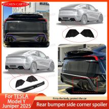 Hinten Stoßstange Seite Ecke Diffusor Lippe Für Tesla Modell Y Juniper 2025 Splitter Untere Ecke Spoiler Schürzen Wrap Winkel zubehör