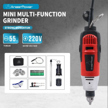 260W Mini Trapano Elettrico Incisore Lucidatrice Rotary Power Tool Dremel Rettifica Penna Per Incisione Con Accessori 6.5mm Mandrino