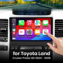 Para Toyota Land Cruiser Prado 120 2004 - 2009 CarPlay inalámbrico Apple Android Auto Radio GPS RDS WiFi BT 4G Multimedia estéreo