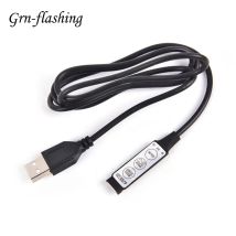 0,5 m 1 m RGB-Controller 5 V USB-Anschlusskabel 4-poliger Leitungsdimmer 3 Tasten für 5 V 5050 2835 RGB-LED-Streifenband TV-Hintergrundbeleuchtung