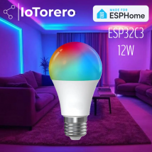 IoTorero realizzato per la lampadina LED ESPHome 12W RGBCCT funziona con l'assistente domestico