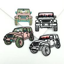 Gestickte Aufnäher für Geländefahrzeuge, zum Aufnähen oder Aufbügeln, DIY-Dekor für Hüte, Rucksäcke, Kleidung – Premium-Bastelzubehör