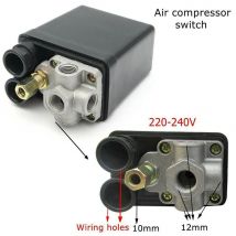 Pressostato del compressore d'aria 90-120psi Pressostato automatico dell'aria Collettore a 4 porte Accessorio per utensili per compressori d'aria elettrici