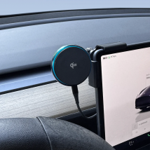 Qi2 15W for iPhone Magsafe Magnetic Wireless Charger Phone Holder Screen Mount For Tesla Model Y 3 S X 2020-2025 Juniper Launch