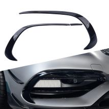 Beler Schwarz 1 Paar Front Stoßstange Splitter Spoiler Canards Fit Für Benz EINE Klasse W176 A180 A200 A220 A250 AMG a45 2016 2017 2018