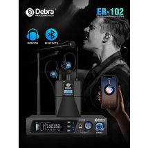 Debra ER-102 UHF IEM In Ear Stage Monitor Professional Wireless System With Multiple Transmitter For Small Stage Performances
