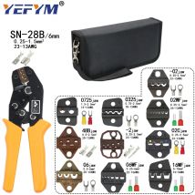 SN-28B Crimpzange 10 Backen für TAB 2,8 4,8 6,3/C3 XH2.54 3,96 2510/Rohr/ohne Isolierungsklemmen, elektrische Klemmensatz-Werkzeuge