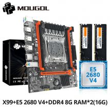 Zestaw płyty głównej MOUGOL X99 Gaming z procesorem Intel Xeon E5 2680 V4 i pamięcią DDR4 8Gx2 2133MHz Dual Channel ECC RAM M.2 NVME do komputerów stacjonarnych