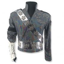 Rara vestito da Michael Jackson per giocatore di ruolo per BAD Bucharest Tour Impersonator Cosplay Halloween Natale