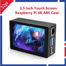 52Pi Raspberry Pi 4B 480*320 3,5 Zoll Resistiven TouchScreen Kit TFT LCD 50FPS 125MHz Display mit ABS fall Lüfter Kühlkörper