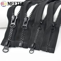 60-300 cm 5 #   8 #   Cerniera in resina per cucire cerniere lunghe aperte con cursori singoli/doppio tenda cappotto vestiti accessori per la riparazione della cerniera