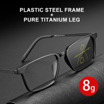VICKI New Pure Titanium Frame Men's Comfort Full Frame Ultralight Glasses Can Be Customized Prescription Multi-focus 8878