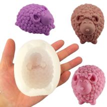 3D Schafe Kerze Silikonform DIY Kerze manuelle Form Großhandel Seife Gips Prozess Form Silikonformen für Handwerk 3D handgefertigt