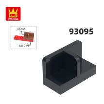 WANGE 93095 100 g/204 Stück Panel 1 x 2 x 1 mit runden Ecken, Moc-Farbe, kompatibel mit Ziegel, DIY-Kinderspielzeug-Montage