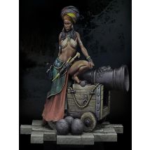 Harz Soldat alte Offizier Frau Krieger Stand Modell unassambled unbemalte Figur Baukasten