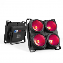 4x100W 6in1RGBWA/UV COB LED Blinder Lights 4 Eye 400w Led Audience Light DJ DMX Stage Lights