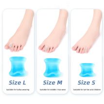 1/2Pairs Toe Splitter Gel Separator Fingers Corrector Straightener Silicone Protector Spacer Foot Care Pedicure For Adult Child