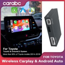 CARABC Wireless Carplay Android Auto For TOYOTA CHR RAV4 Corolla Tacoma Camry  Tundra Highlander Prius 4Runner Yaris Module