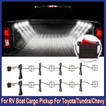 8Pcs Auto Led-leuchten 6000K Lkw Bett Beleuchtung 5730 48 SMD LEDs Licht Wasserdicht Für RV Boot Fracht Pickup für Toyota/Tundra/Chevy