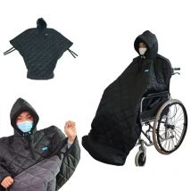 Winddichte Decke für Erwachsene, ältere Menschen, Rollstuhl, warme Abdeckung, Knie-Beinschutz, Winter, kältebeständig, winddicht, dick, warm, Decke im Freien