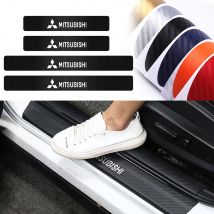 4 pezzi porta auto davanzale in fibra di carbonio battitacco decorazione adesivo per Mitsubishi Space Star Lancer 9 Outlander Xl Eclipse Cross Asx