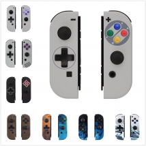 eXtremeRate Custodia sostitutiva per controller JoyCon Shell Case Set completo di pulsanti (versione D-Pad) per Nintendo Switch JoyCon e OLED
