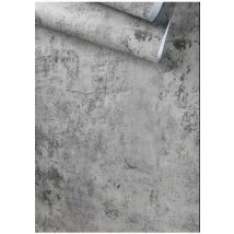 Wasserfestes, selbstklebendes, zementgraues Wandpapier, 8 m, Vintage-Wandaufkleber mit verblasstem, rissigem Muster, Hintergrunddekorationen
