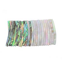 12pcs/set Mother of Shell Guitar Rosette Paua Abalone White Shell Curved Strips Guitar Sound Hole Inlay 2mm 3mm 4mm width