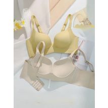Neue BH Damen kleine Brüste ziehen sich, um den großen Sommer zu zeigen. Dünne, bequeme, nahtlose Top-Unterstützung, Anti-Sag-Rückzug-BH-Abdeckung