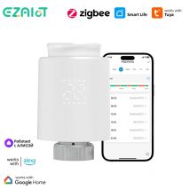 Tuya ZigBee 3,0 Thermostat Heizkörper Antrieb Smart TRV Thermostat Ventil Temperatur Controller Stimme Alexa Google Home Alice
