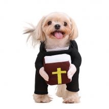 Halloween-Katzen-Kostüm, Jesus-Kreuz, Cosplay-Kleidung für kleine, mittelgroße und große Hunde, Katzen-Outfits mit Bibel, Weihnachts-Verkleidung