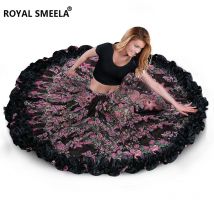 1 teile/los Bauchtanz Rock 720 ° große Schaukel spanischen Flamenco Rock Zigeuner Bauchtanz Kostüm Frauen Bauchtanz Rock