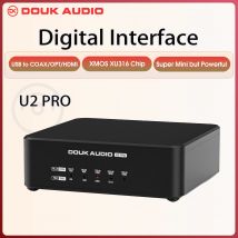 ​Douk Audio U2PRO USB Digital Interface:​​ XMOS XU316 DDC Converter, Optical/Coaxial/I2S Output for DAC / PS5 / Switch