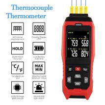 1/4 Channels Thermocouple Thermometer Data Logger Thermometer KType Temperature Logger with Sound & Light Alarm and Data Logging