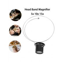 Kopfband Augenlupe Lupe Lupen 5x/10x/15x für Juweliere Schaltung Uhr Uhrmacher Reparaturwerkzeuge