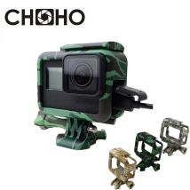 Für Gopro Rahmen Fall Shell Schutz Gehäuse Armee Grün + Einsame Schraube + Basis Halterung Für Go Pro Hero 5 6 7, Schwarz Neue Zubehör