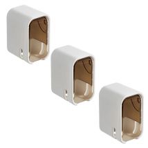 3pcs Toothbrush Rack Wall-mounted Punch-free Toothbrush Hook Bathroom Toothbrush Storage rack Bathroom Toilet Organizer